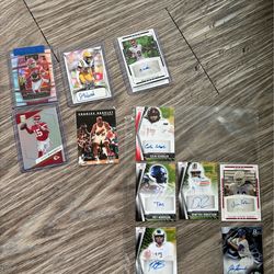 Baseball cards football cards pick through and make an offer