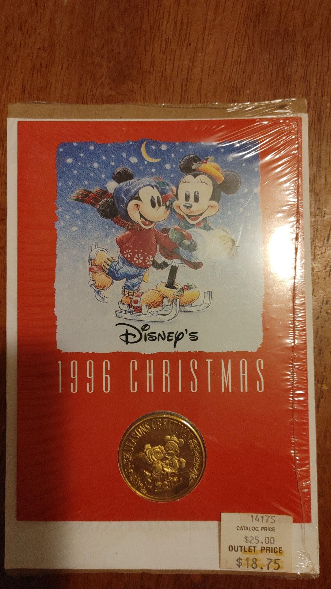 1996 collectables Disney's Christmas Coin