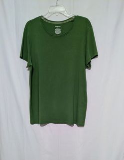 St Johns Bay Classic Green Crewneck T Shirt Top Size XL