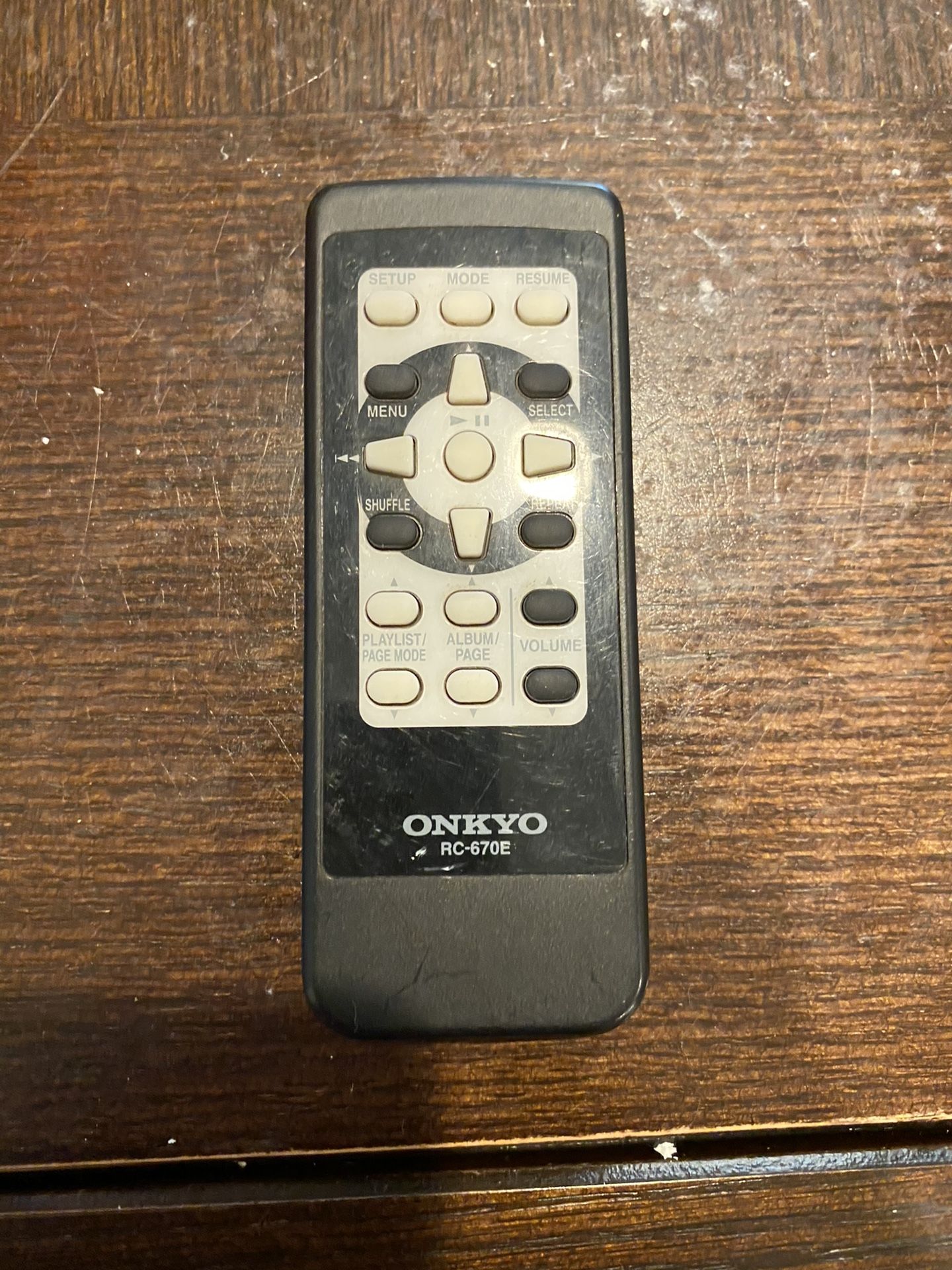 Onkyo RC-670E remote control