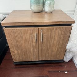 Metro Storage Cabinet - 2-Shelf, Walnut