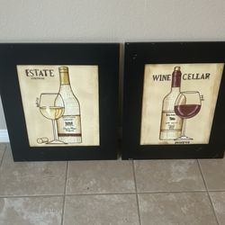 Wine bottle wall decor pictures