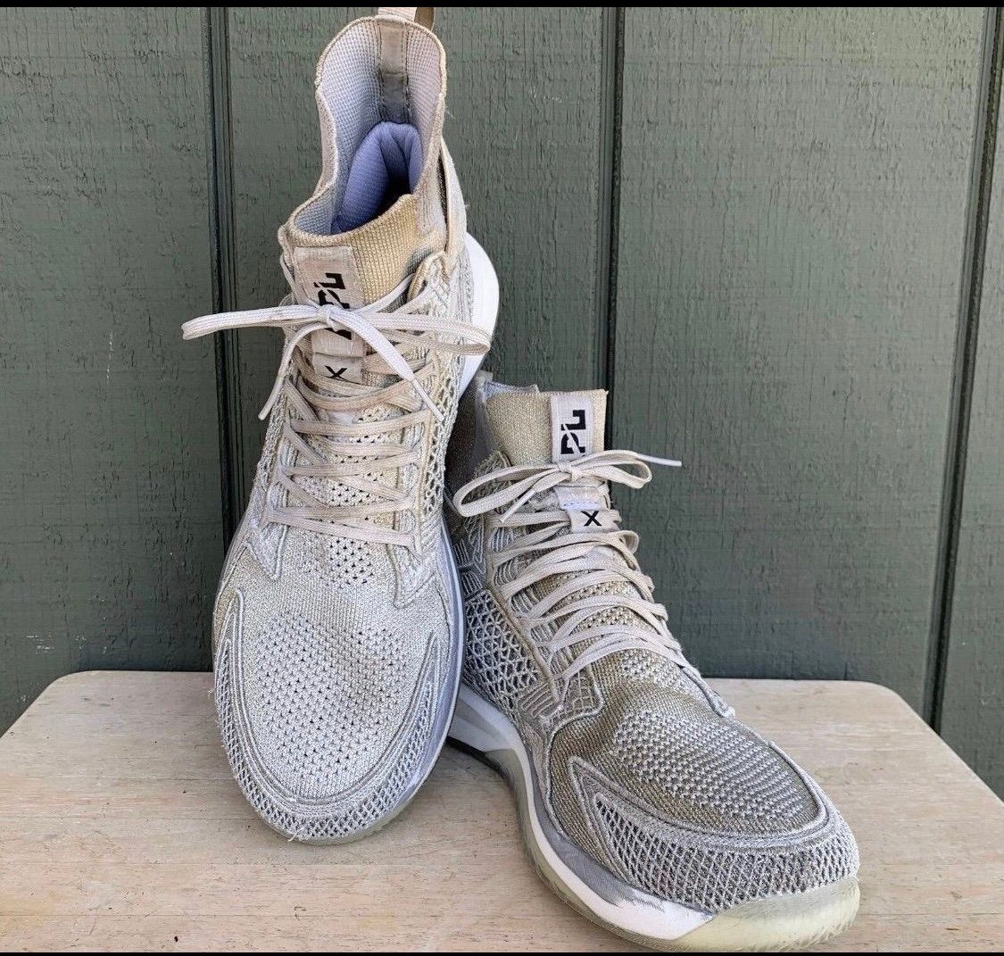 APL Concept X Silver Basketball Shoes Size Mens 10.5 Womens 12