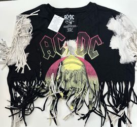 Dye tie AC/DC shirt woman Fashion Nova