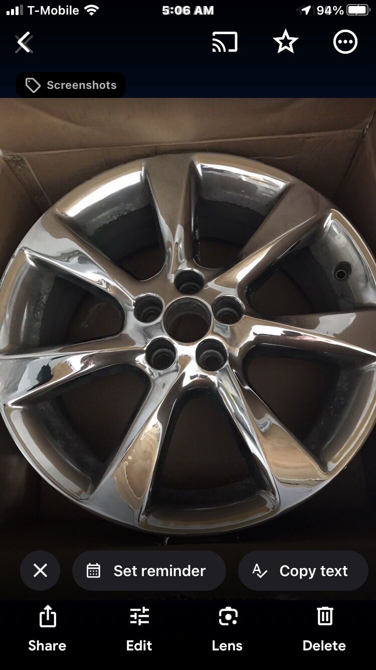 19” Rim OEM Chrome Lx RX350 RX450 Price For 1 Rim Only