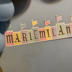 Disneyland Name Sign Custom 