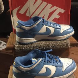 DD1399-401 NIKE DUNK HIGH RETRO HOMER BLUE CHILL WHITE AMARILLO UNC (MEN'S) Size 12