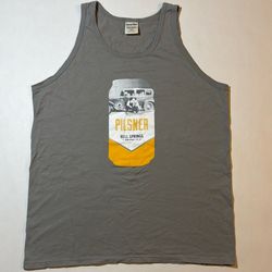 Pilsner Grey Tank Top Large