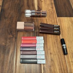 Lot of 15 Maybelline Lip Products – SuperStay Matte Ink, Lifter Gloss, SuperStay
