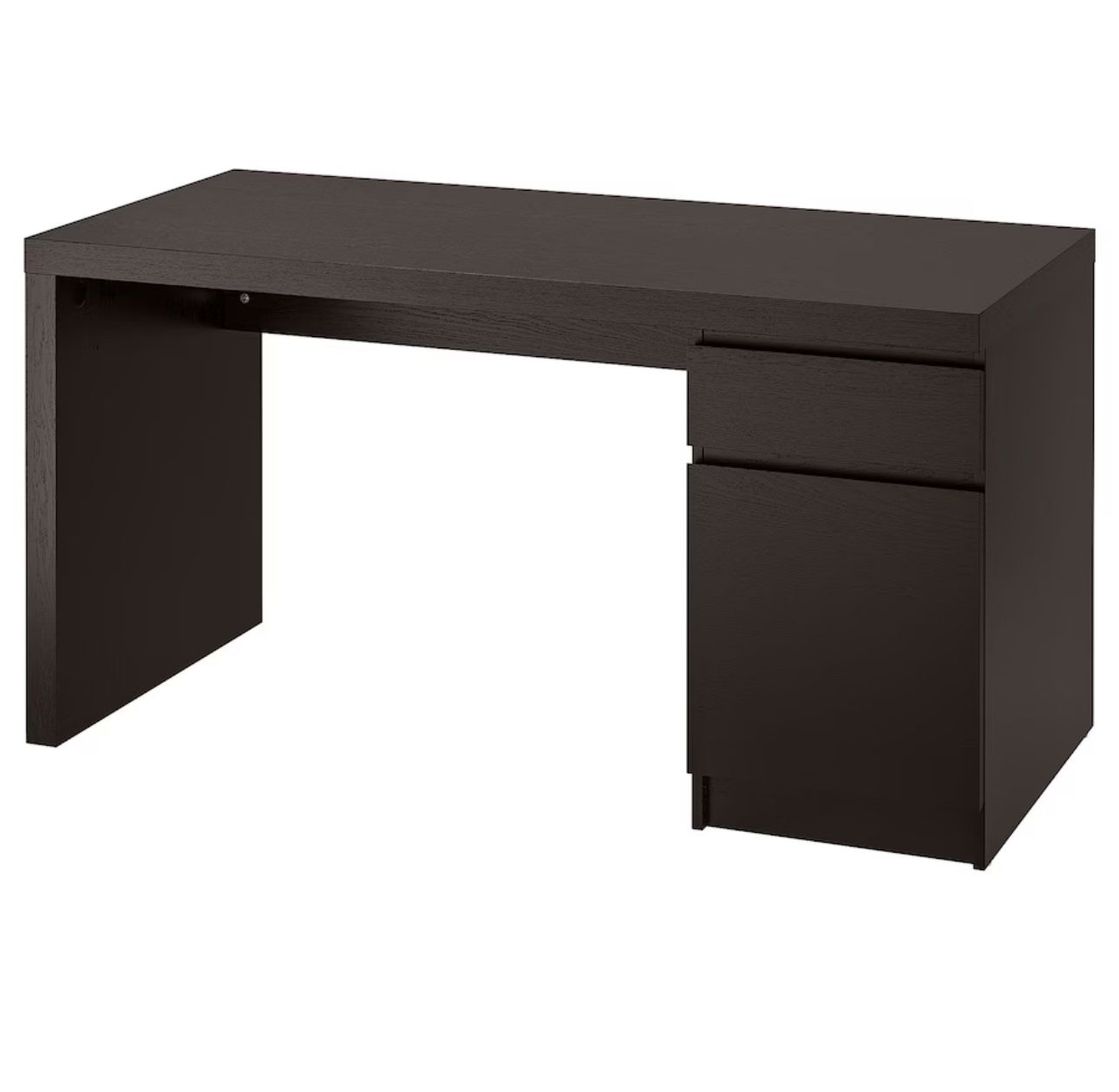IKEA Malm Desk Black-Brown