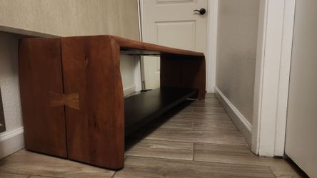 Live Edge  solid wood  storage   entry way  bench