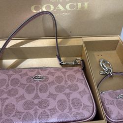 Pink coach bag