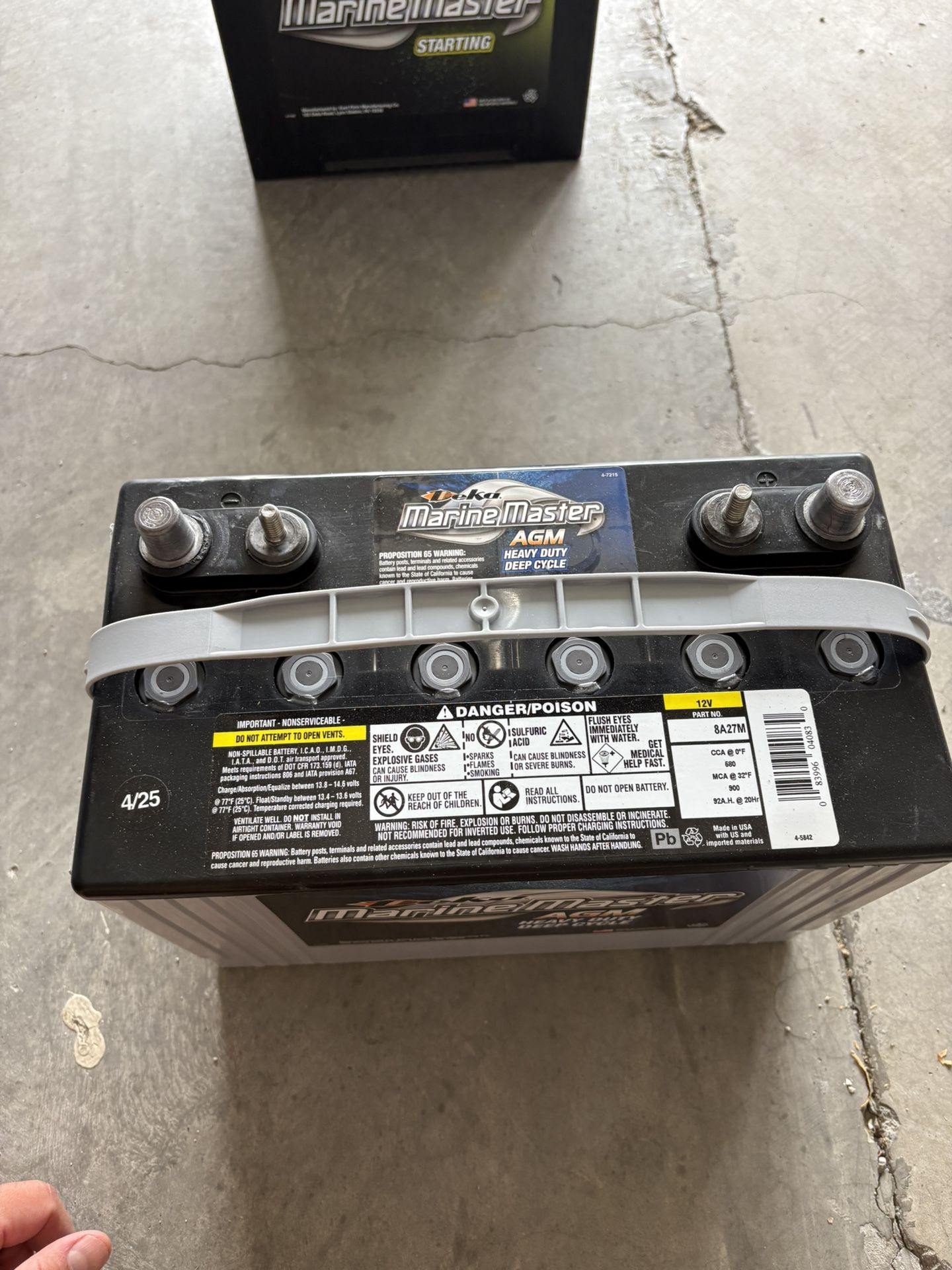 Deka Marine Master 12V AGM Deep Cycle
