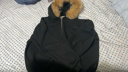 Faux fur zip up hoodie