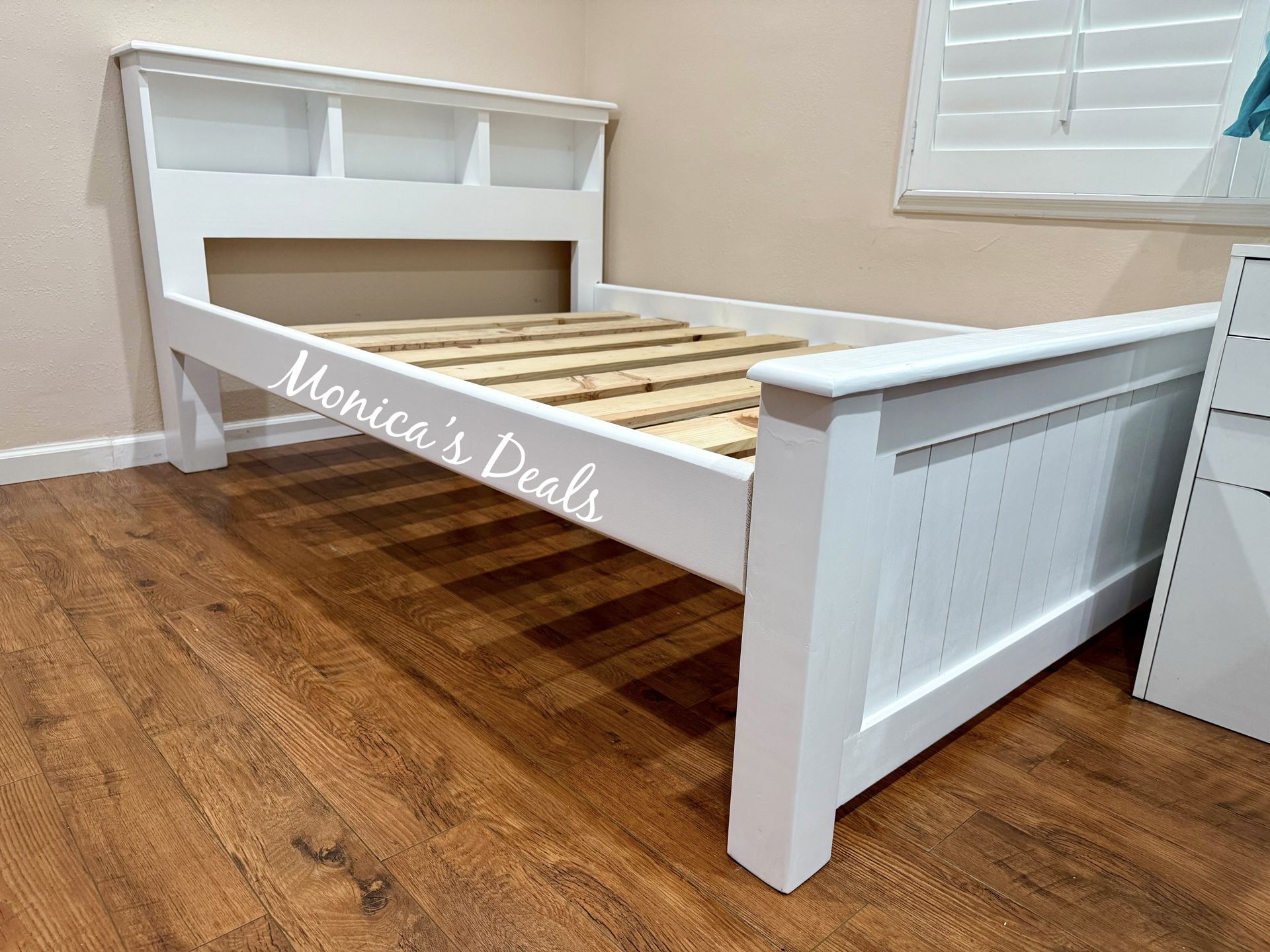 Full Solid Wood Bed Frame $300