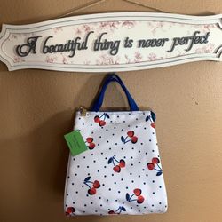 Kate Spade Cherry Print Insulated Lunch Bag