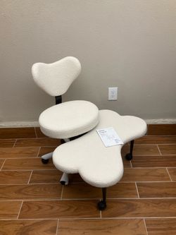 Beige color Cross legged chair