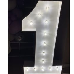 MARQUEE NUMBER LIGHT ONE 1