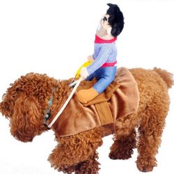 Cowboy Rider Dog Costume Medium 