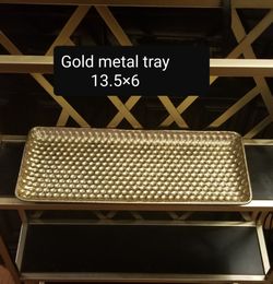 Gold metal tray
