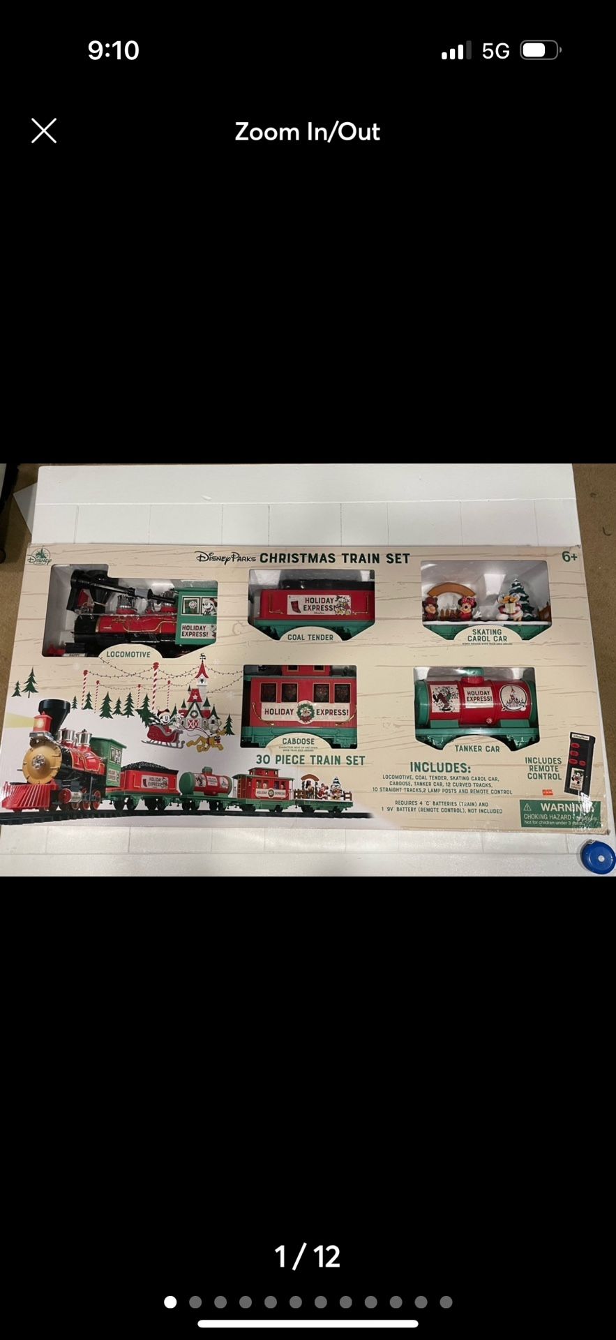 Disney Christmas Train Set - Mickey Mouse and Friends - Disney Parks. 2019 Release