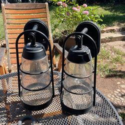 Black Nautical 12inch Outdoor Lights