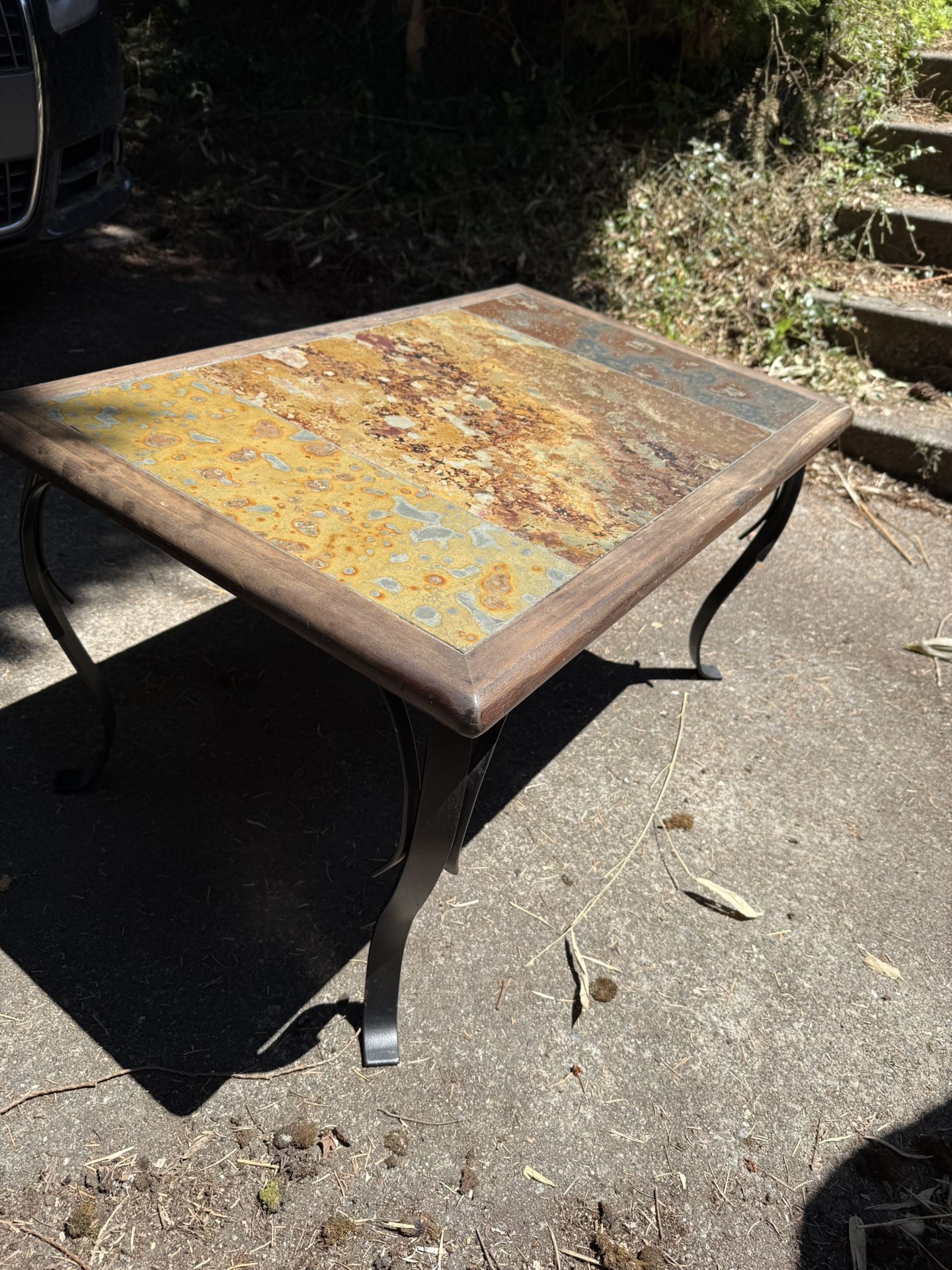 Nice Stone Garden Table