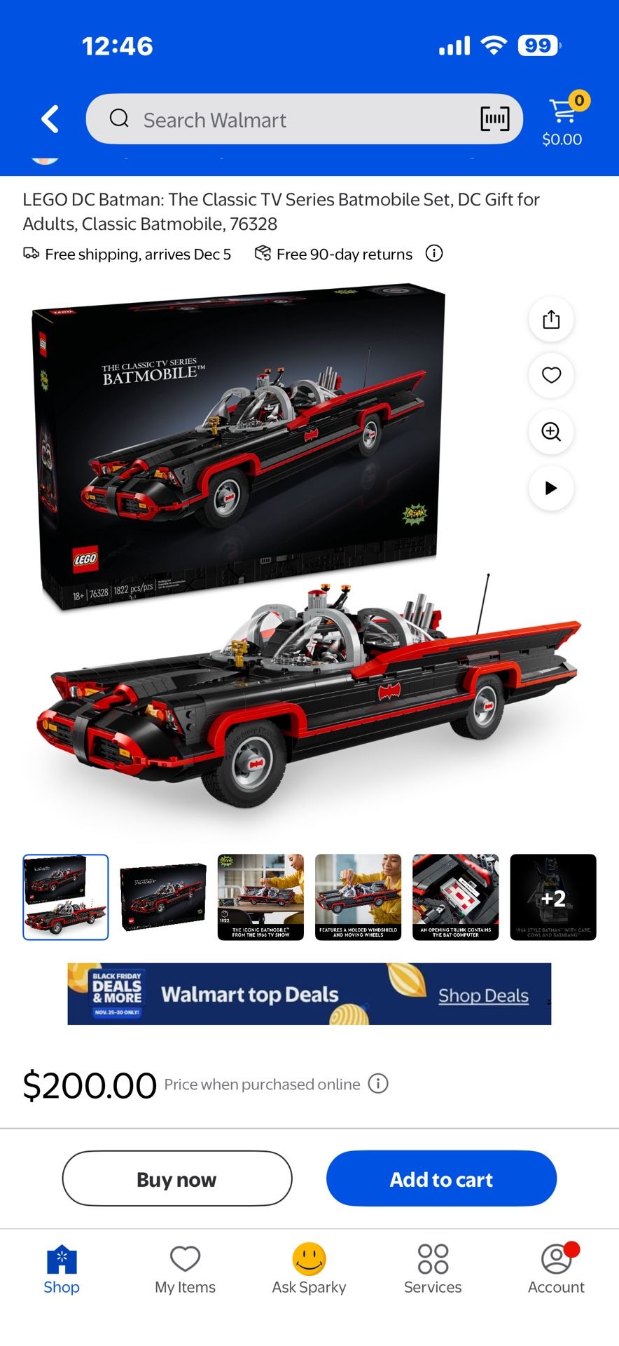 LEGO BATMOBILE. NEW NEVER OPENED