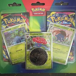 Phantasmal Flames & Mega Evolution- 2pk Blisters - Oddish, Vileplum, Gloom - Pokemon