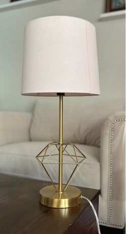 Pink and Gold Table Lamp