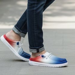 NEW  Hey Dude Wally sneakers slip on Ombré Pop men’s shoes  Sz 8 NWT