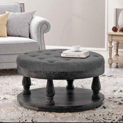 40in Modern ottoman New dark gray