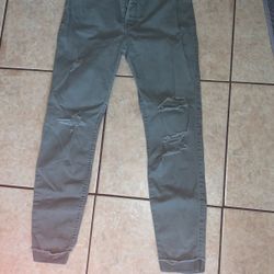 army green hollister jeans