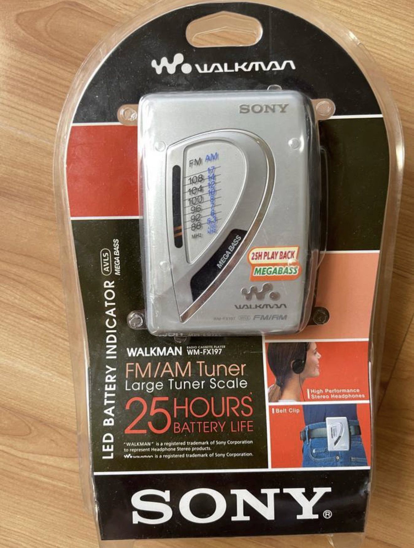 Brand new (unopened box) Sony Walkman WM FX197 Cassette Tape Player FM/AM Radio