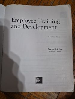 Employee Training and Development 7th Edition Textbook
