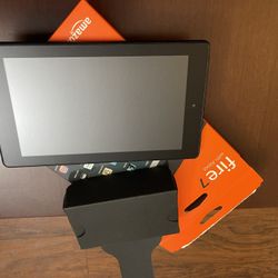 Fire 7 Tablet With Case, Glass And Charger