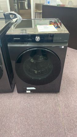 Samsung Bespoke 5.3 cu. ft. Ultra-Capacity Smart Front Load Washer in Brushed Black with Super Speed Wash and Al Smart Dial