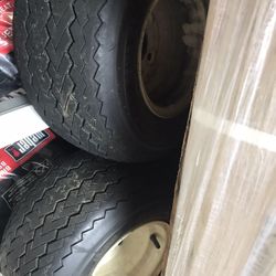 Golf cart Tires and wheels set of 4