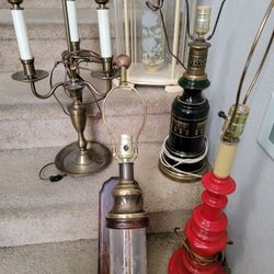 Vintage MCM Table Lamps $20-45 Each