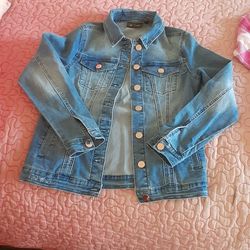 DG2 By DIANE GILMAN VIRTUAL STRECH denim Jacket Brand New 