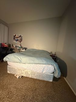 Bed mattress and frame