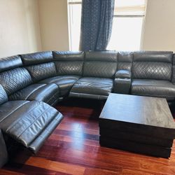 Leather Sectional And Other Stuff Moving Out Sale 