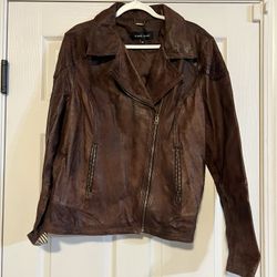 Women’s Black Rivet Leather Jacket