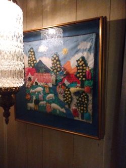 Vtg Peruvian Tapestry Wall Hanging 