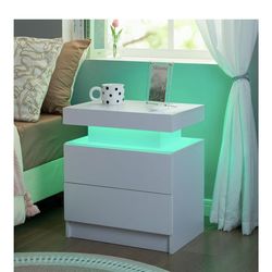Bran New Night Stand With LED Lights “IN BOX”
