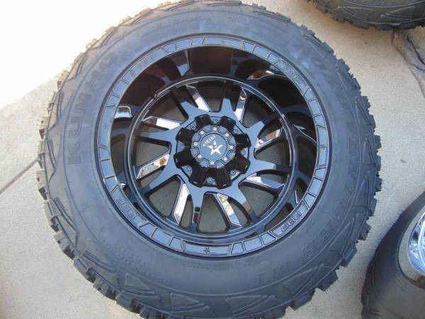 20X12 RBP SWAT Black Rims & LT 35 12.50 20 Kumho M/T Tires FORD*8X170*