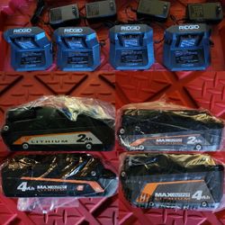 NEW Ridgid 18V Batteries & Chargers