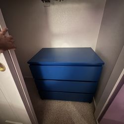 Ikea Malm Dresser Teal Blue