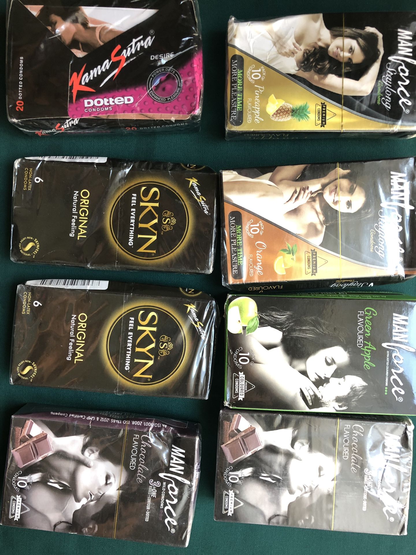 Condoms with a different flavor