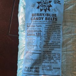 Berry/blue Candy Belts 